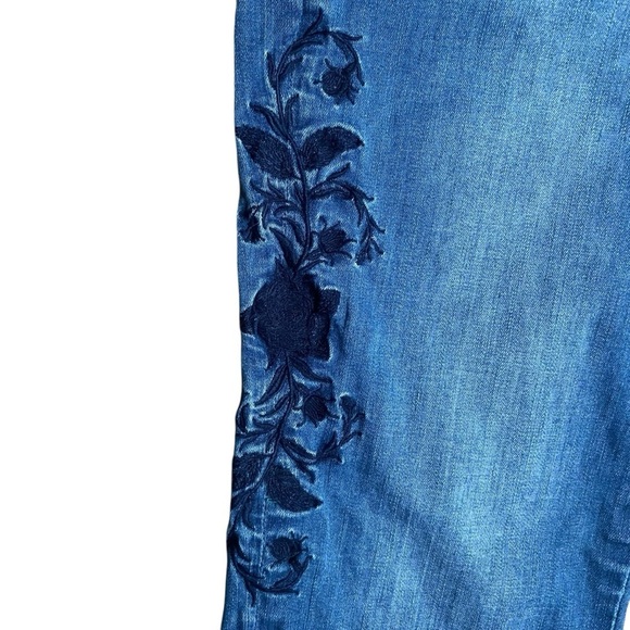 One Teaspoon Lola Freebirds II Embroidered Raw Hem Skinny Jeans 28 - Picture 5 of 15